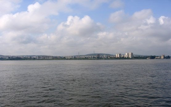 Panorama von Silistra von der Donau